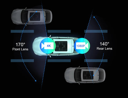 10/11,26 Zoll Dash Cam: 4K Carplay