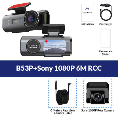 Dash Cam 4K UHD Auto Kamera: GPS & Nachtsicht!