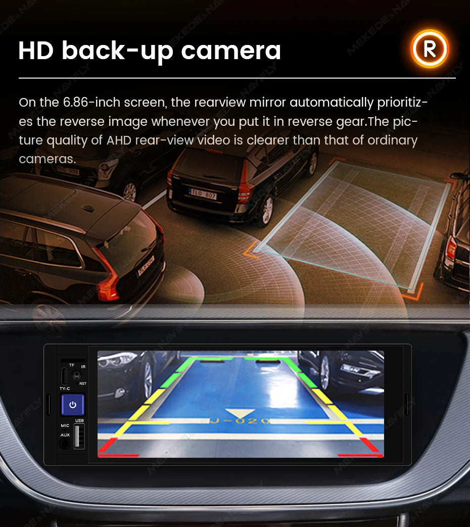 Mekede 6,86 Zoll Autoradio: Carplay & Android
