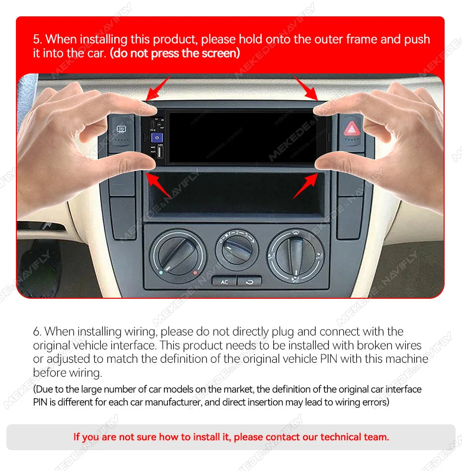 Mekede 6,86 Zoll Autoradio: Carplay & Android