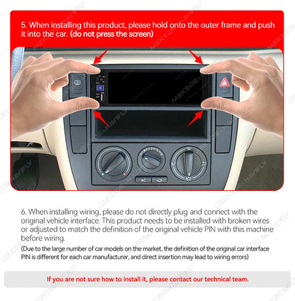 Mekede 6,86 Zoll Autoradio: Carplay & Android