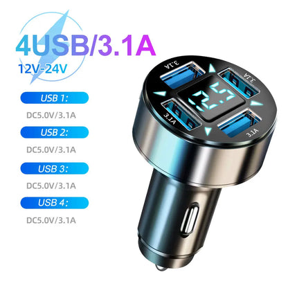 USB Handy Autoladegerät mit Digitalanzeige!