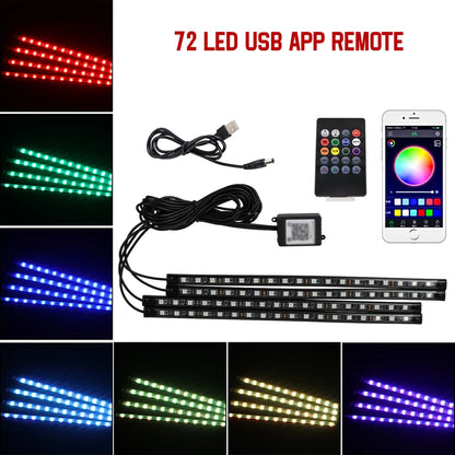 Neon LED Auto Innen-Umgebungslicht – 36/48/72 cm