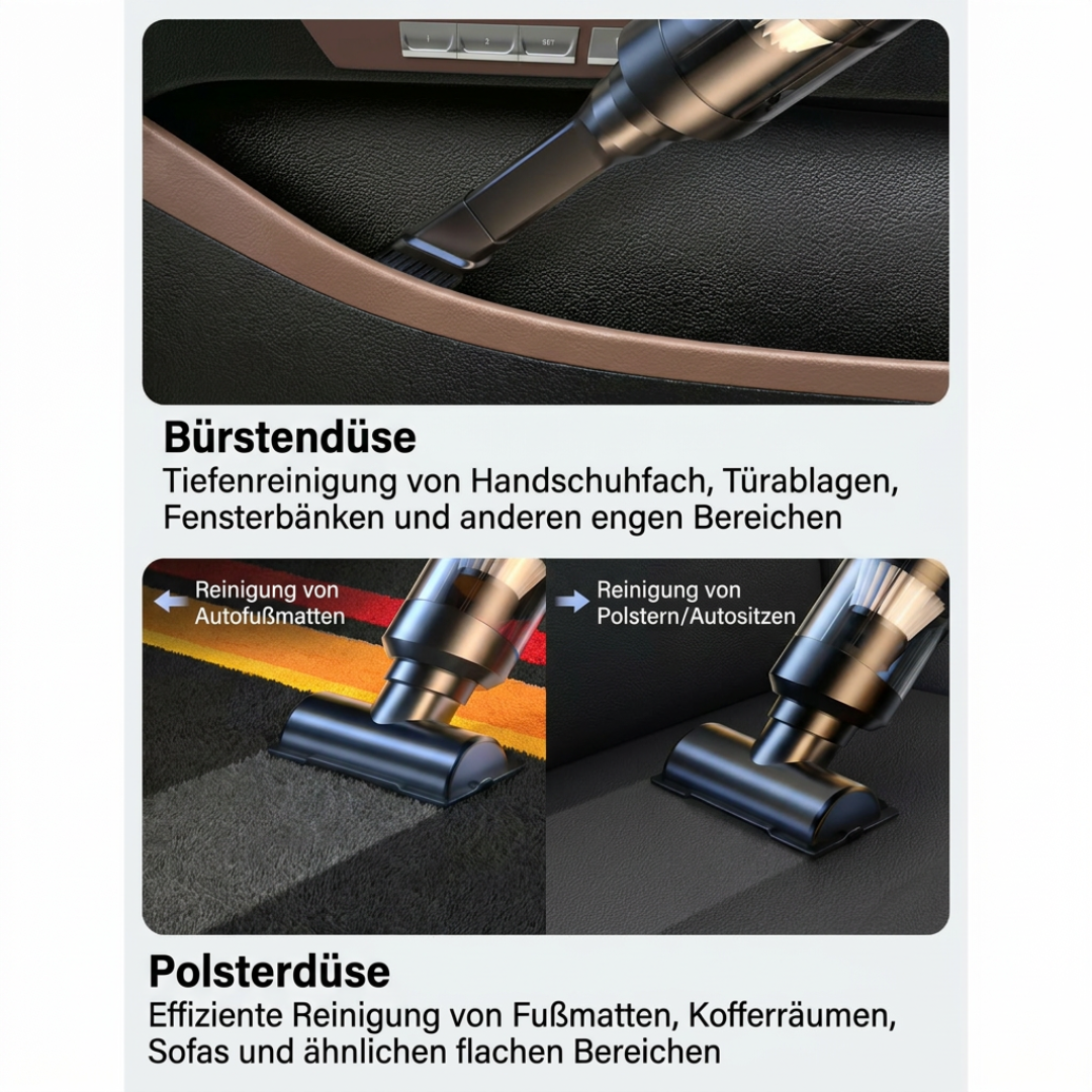 Kraftvoller Mini-Handstaubsauger