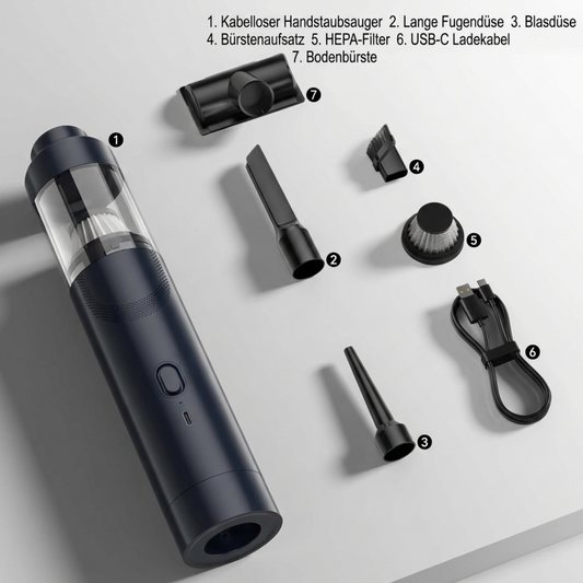 Kraftvoller Mini-Handstaubsauger